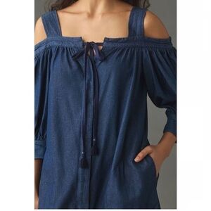 Anthropologie Off-The-Shoulder
Denim Mini Dress
Plenty by Tracy Reese